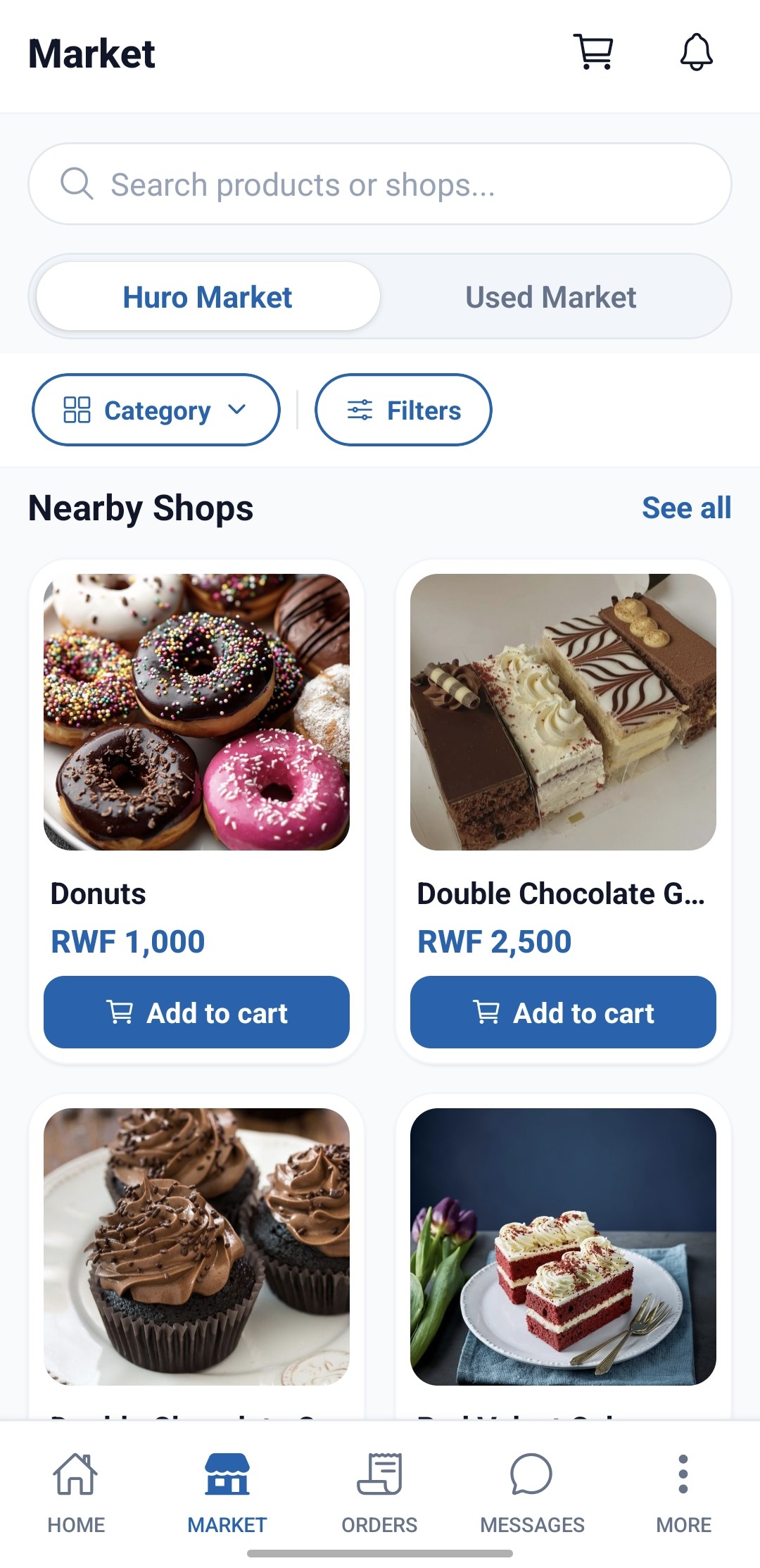 Huro app preview